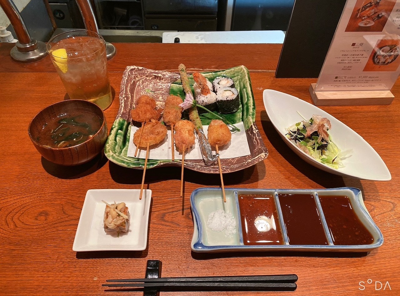 串カツランチ(岡村)